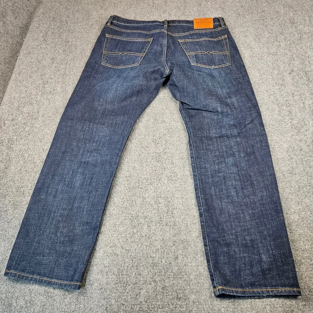 Lucky Brand 221 Straight Leg Jeans Mens 36x30 Dark Wash Pace 7MC1038 Denim